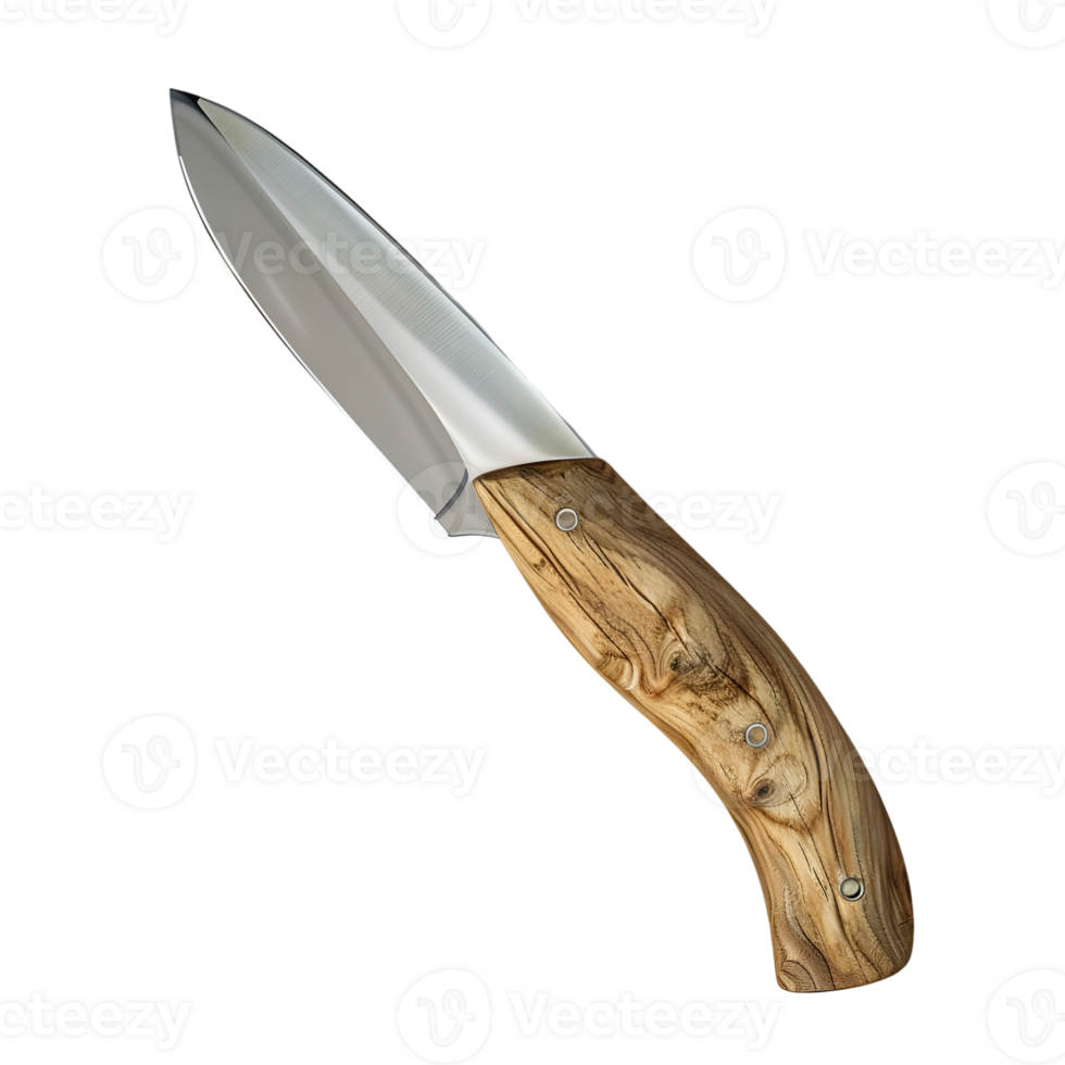 AI generated Sharp Kitchen Knife on Transparent background - Ai Generated png