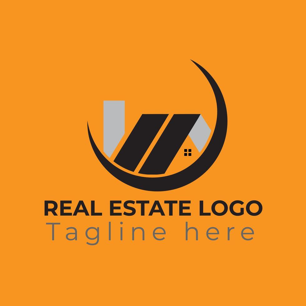 real estate logo design vector