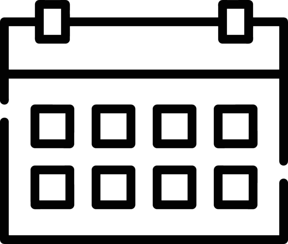 calendario calendario icono símbolo vector imagen. ilustración de el moderno cita recordatorio agenda símbolo gráfico diseño imagen