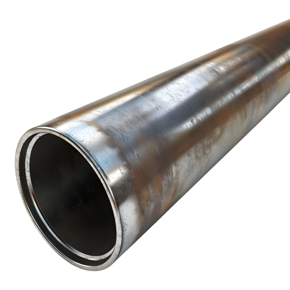 AI generated Long Steel Pipe on Transparent background - Ai Generated png