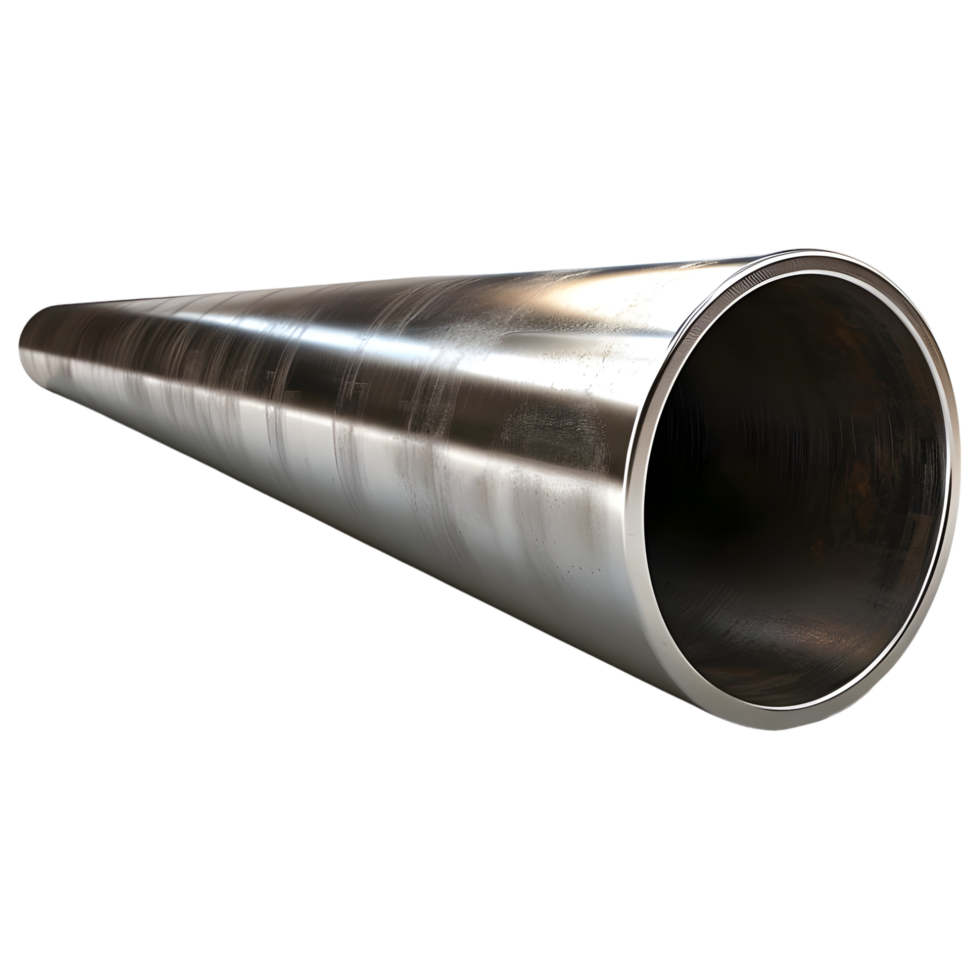 AI generated Long Steel Pipe on Transparent background - Ai Generated png