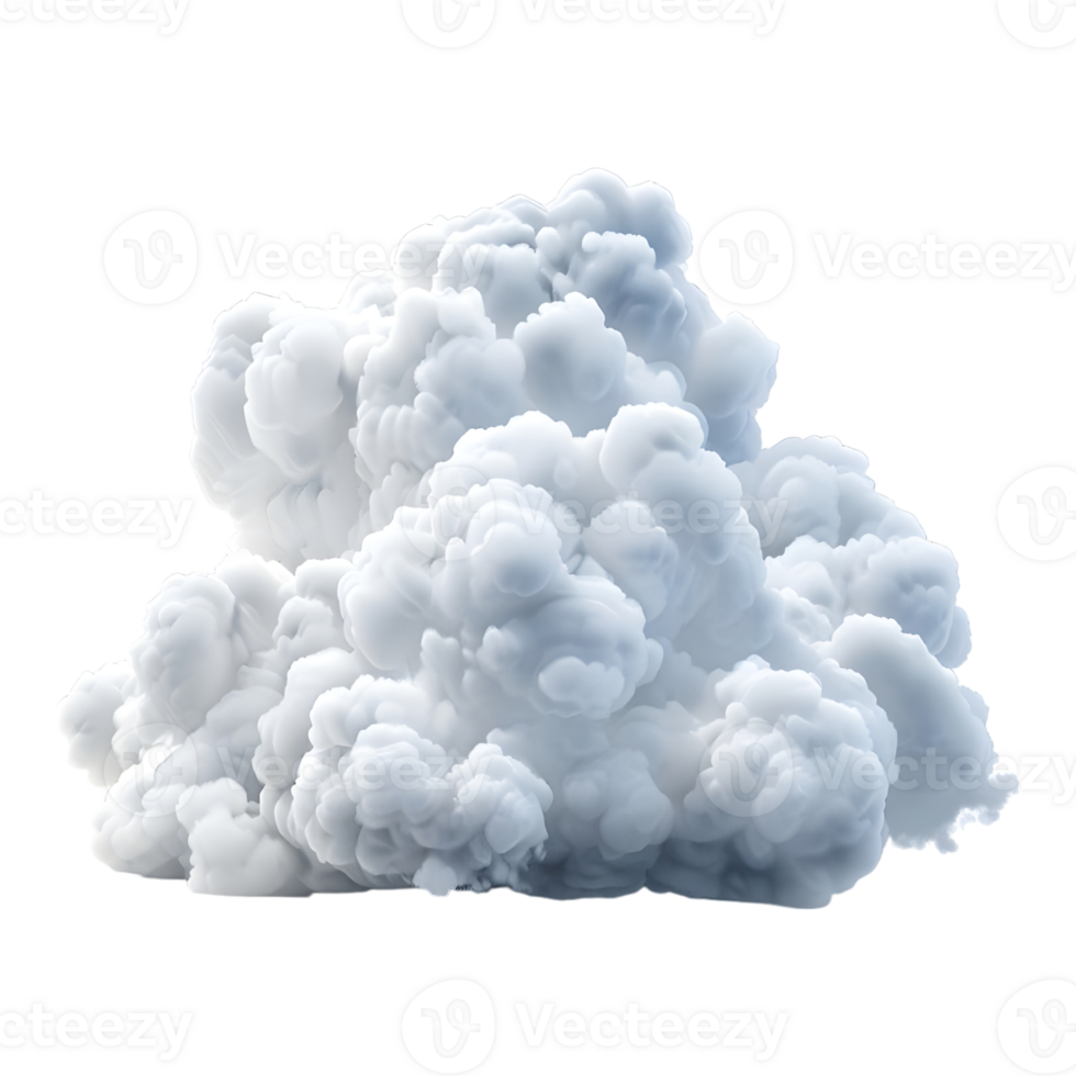 AI generated Cloud in The Air on Transparent background - Ai Generated png