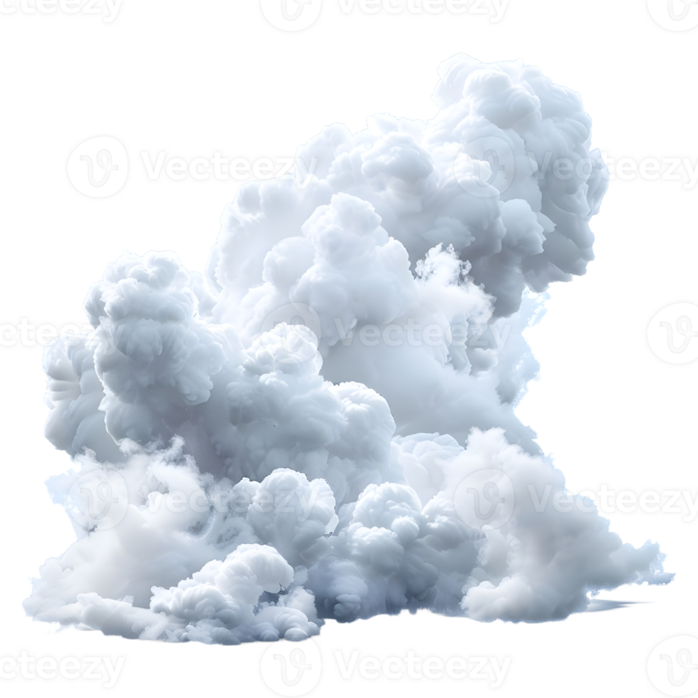 ai generiert Wolke im das Luft auf transparent Hintergrund - - ai generiert png