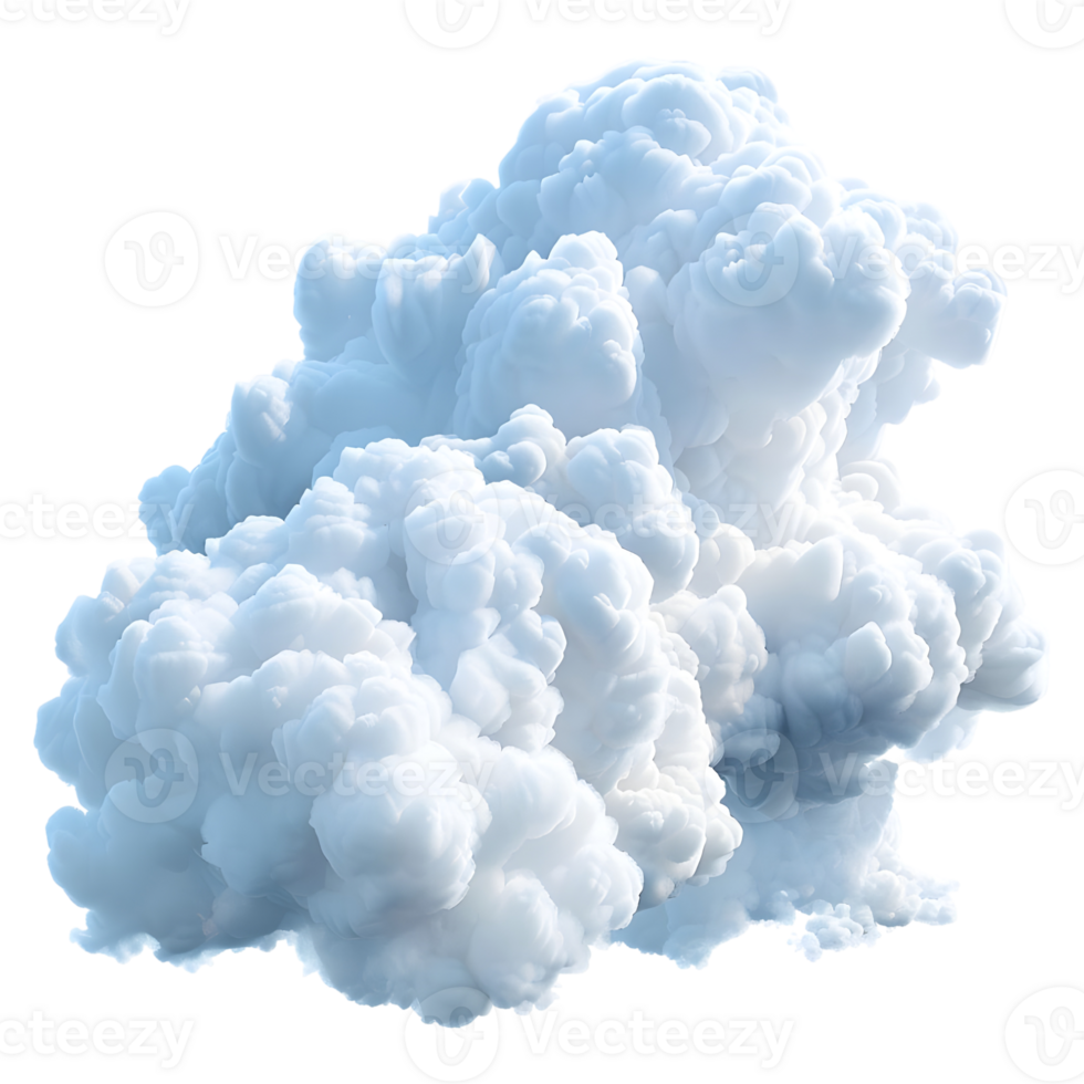 AI generated Cloud in The Air on Transparent background - Ai Generated png
