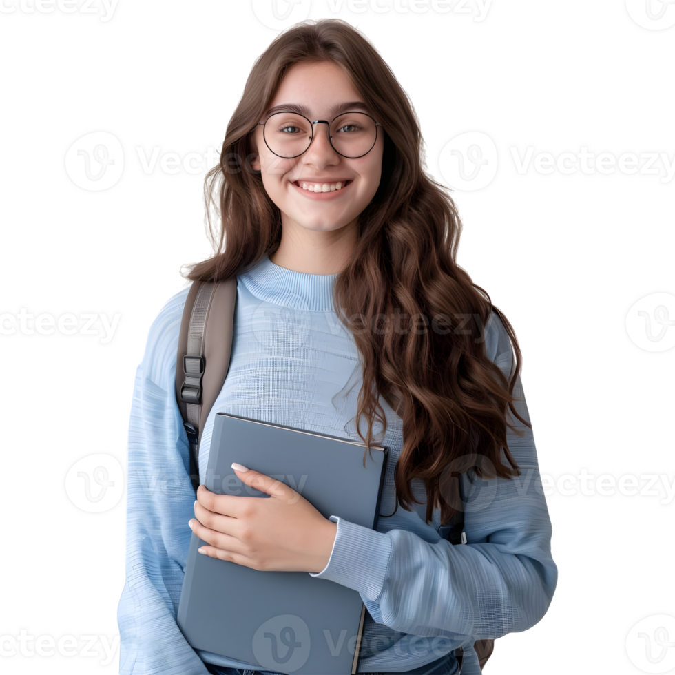 AI generated Young Businesswoman Standing With Crossed Arms and Smiling on Transparent background - Ai Generated png