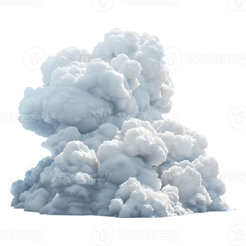 ai généré nuage dans le air sur transparent Contexte - ai généré png