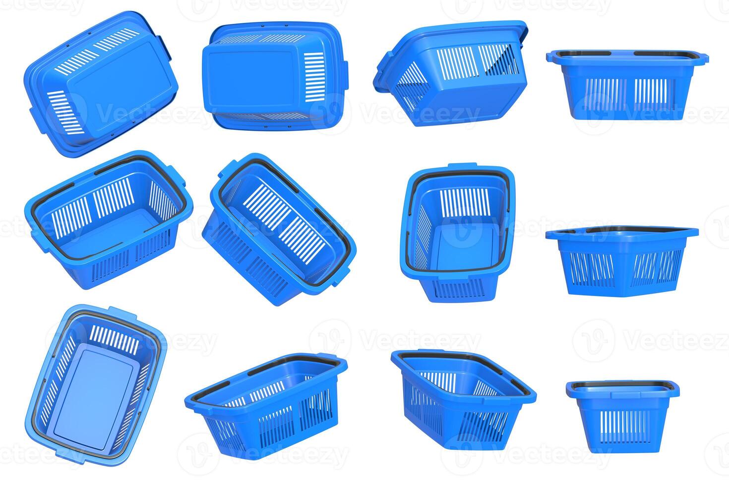 Plastic Shopping Basket Set photo