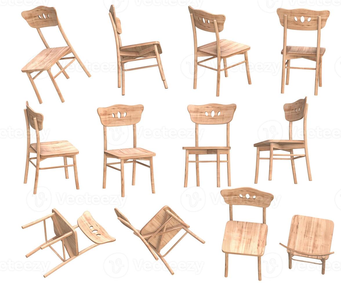 Wooden Chair Set photo