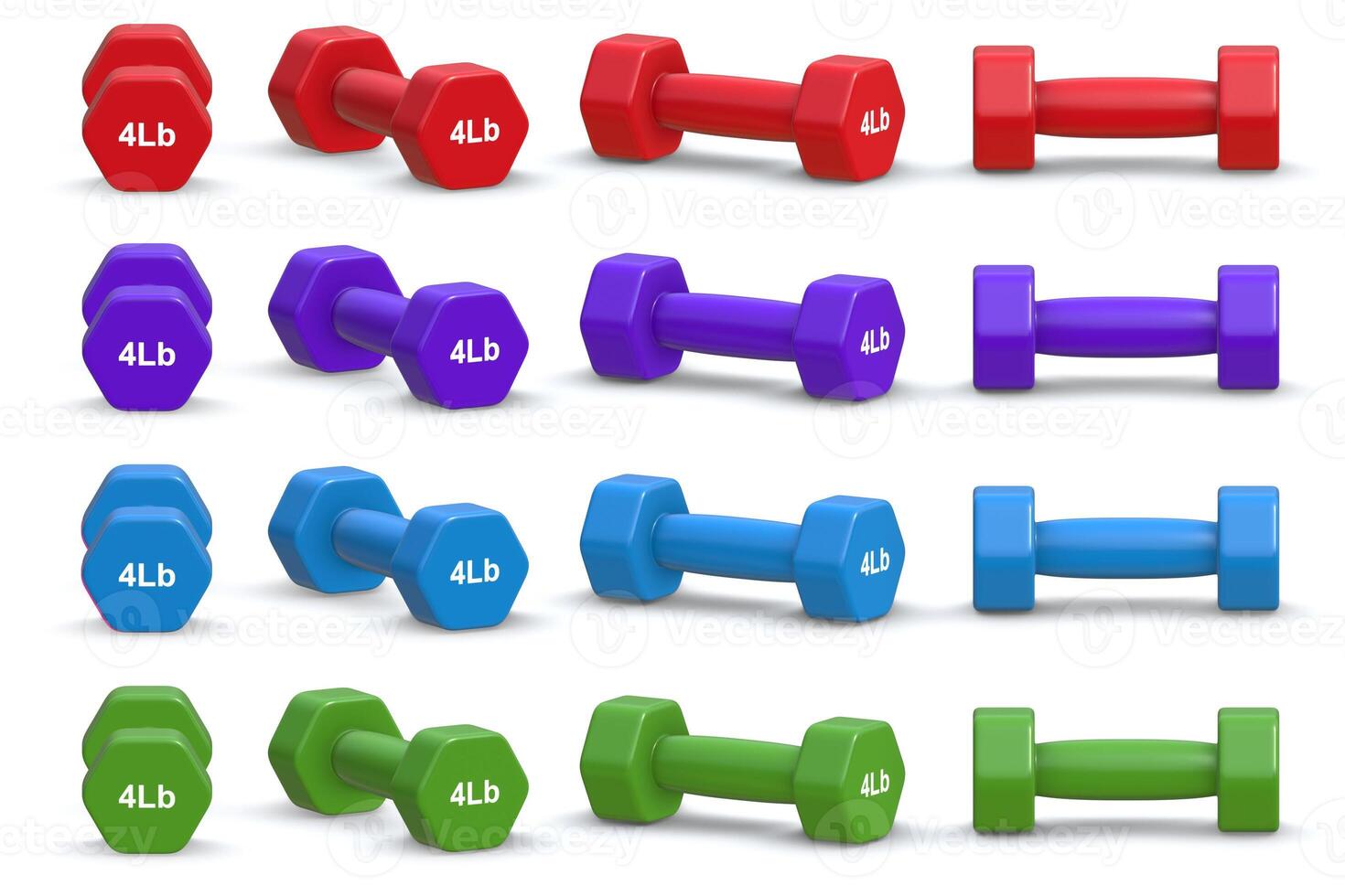 4 Lb Dumbbell Set photo