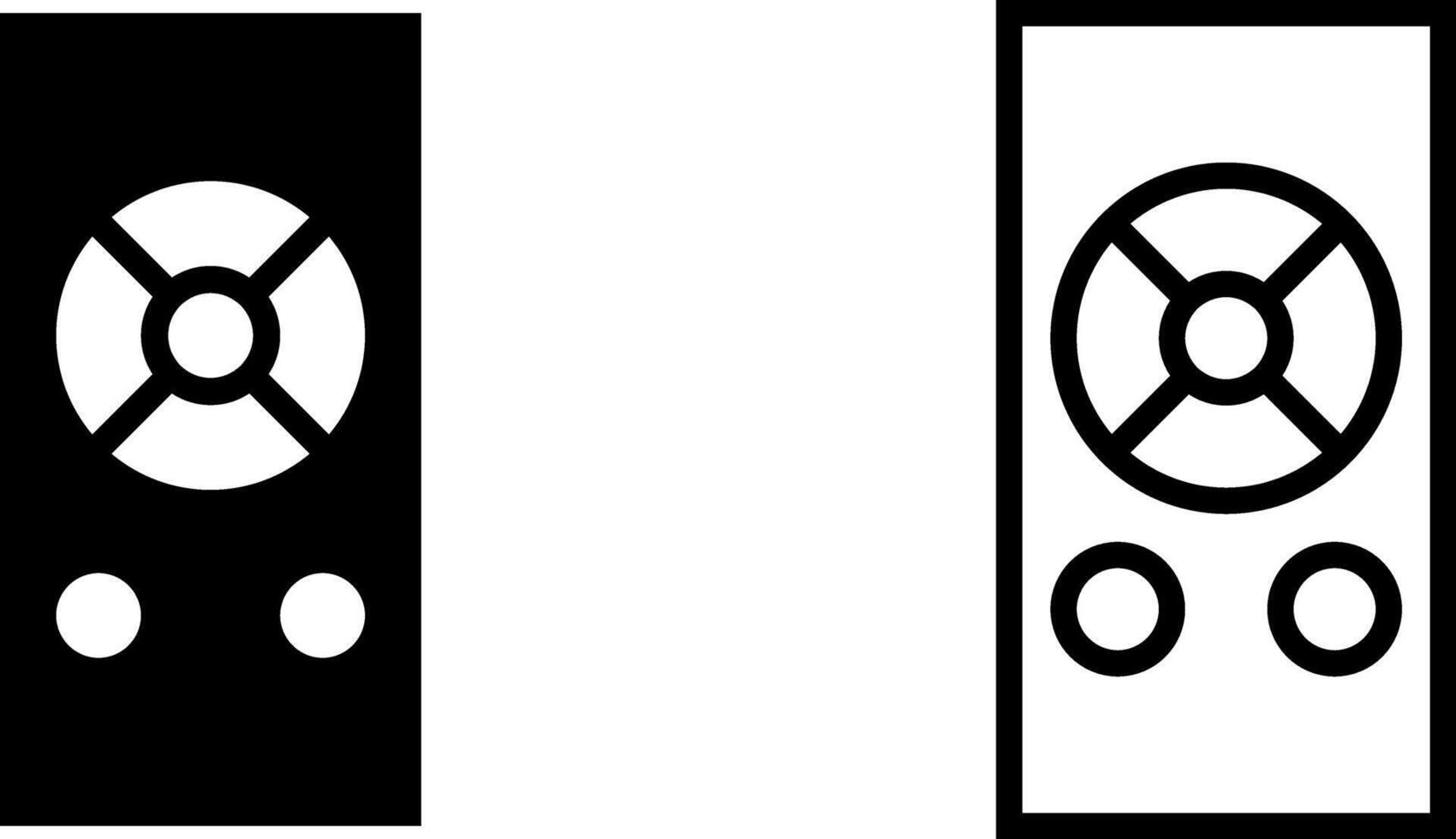 remote control icon, sign, or symbol in glyph and line style isolated on transparent background. Vector illustration