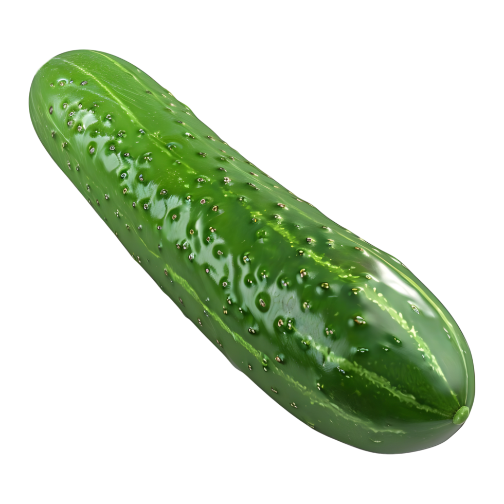 AI generated Green Cucumber on Transparent background - Ai Generated png