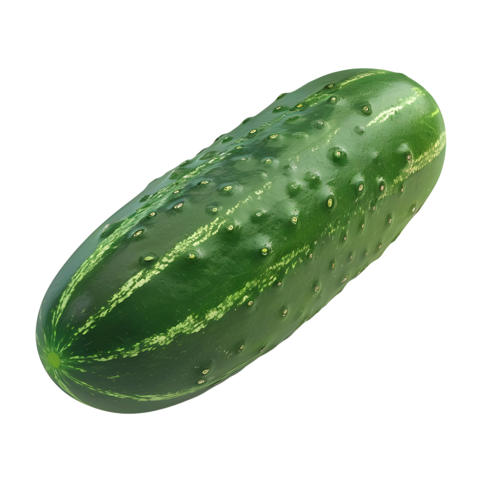 AI generated Green Cucumber on Transparent background - Ai Generated png