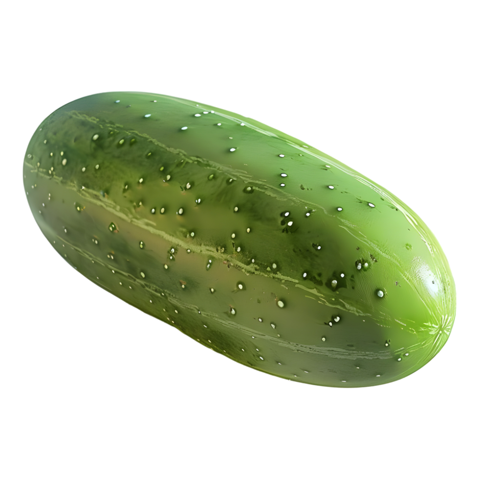 ai gerado verde pepino em transparente fundo - ai gerado png