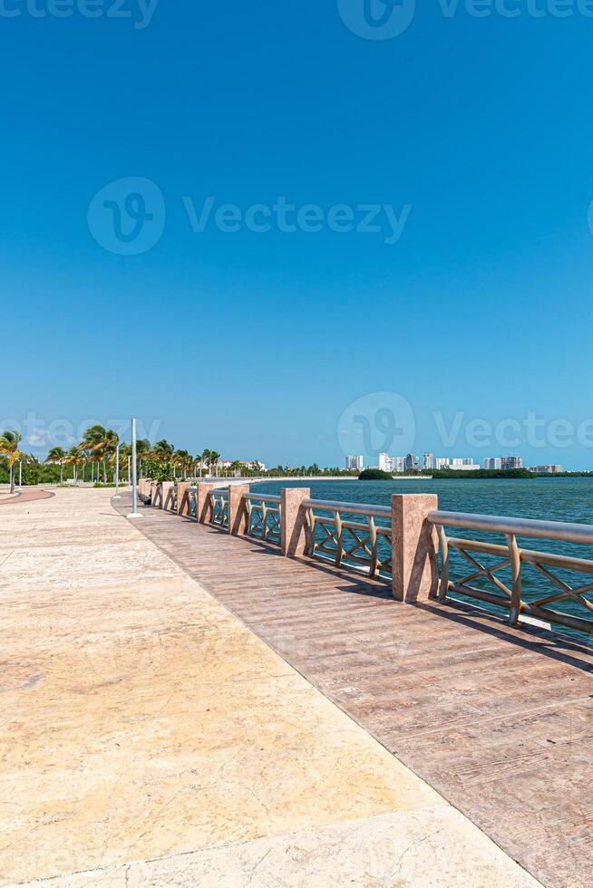 Malecon Tajamar in Cancun, Quintana Roo, Mexico photo