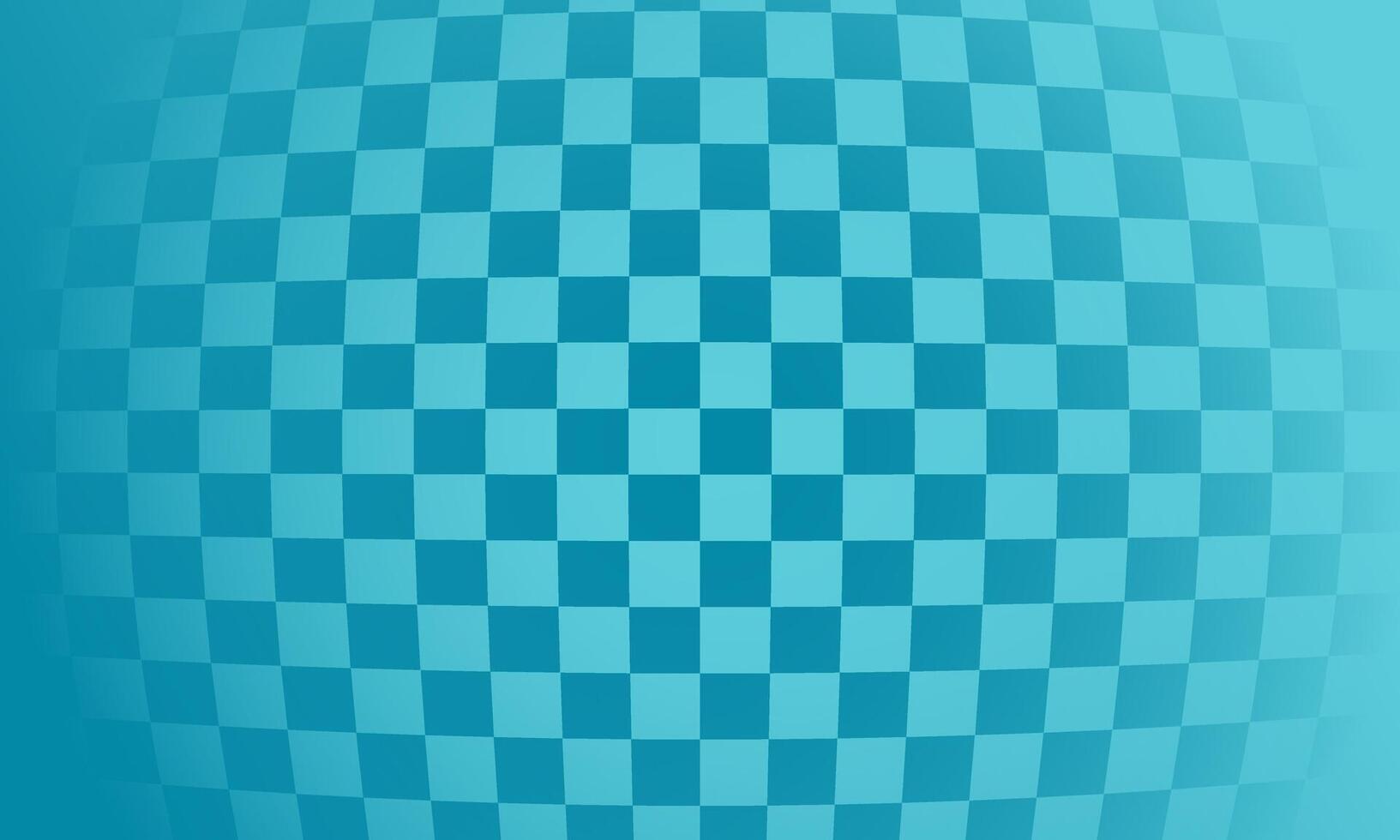 Retro bulging checkered squares pattern background vector