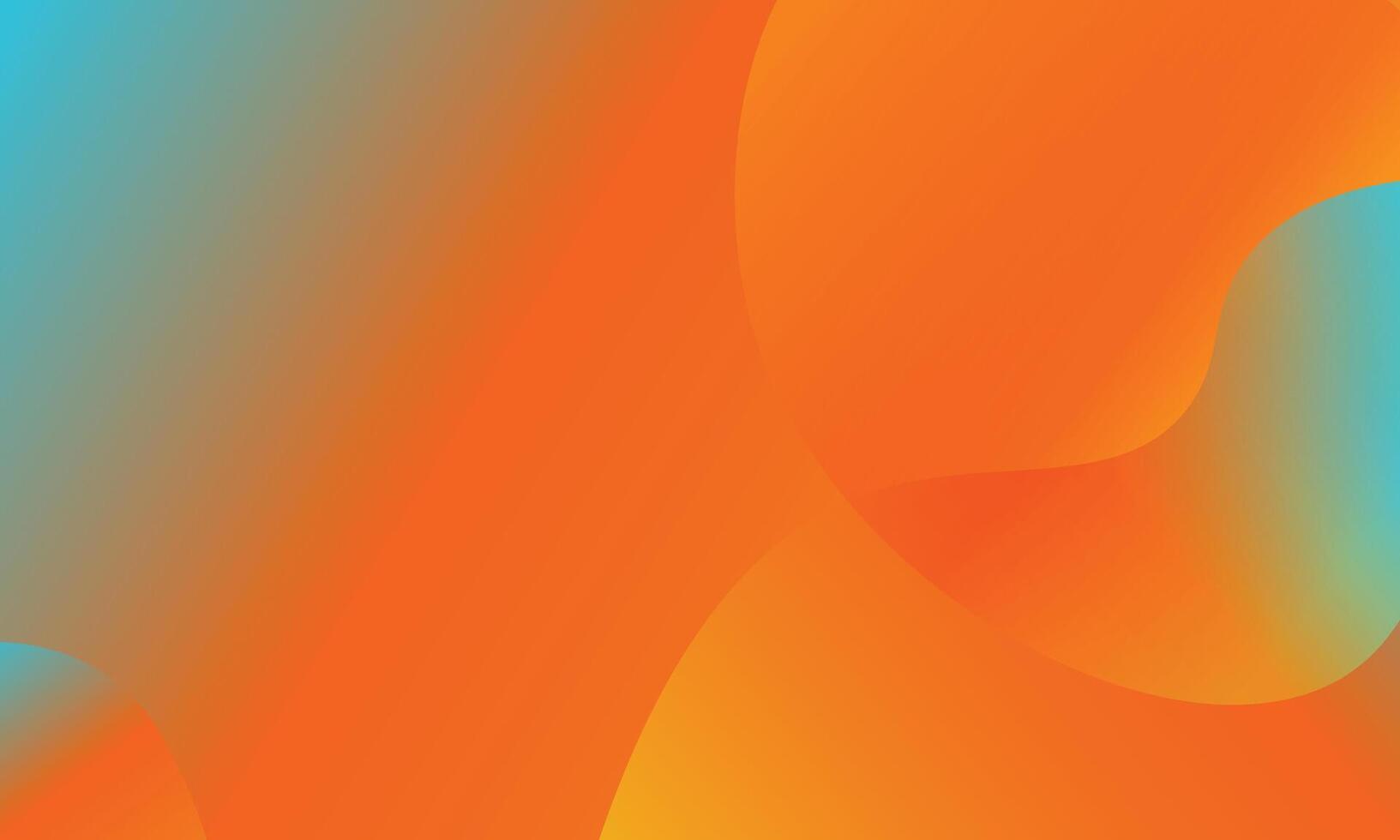 Modern gradient background with orange and blue color vector