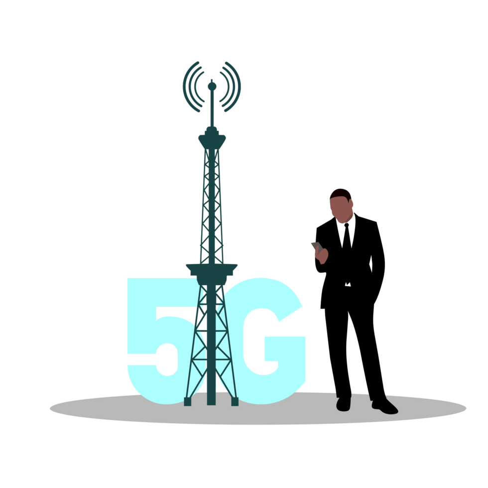5g network concept illustration png