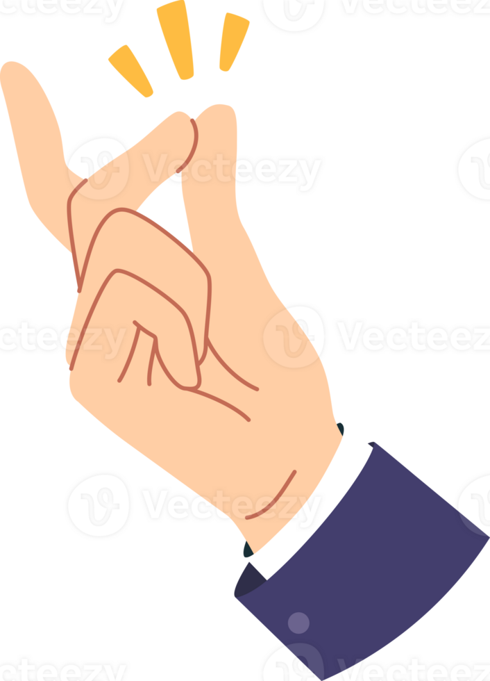 Hand of person making gesture of snapping fingers to demonstrate simplicity of situation or to call waiter in cafe. Fingers make rhythmic clicks to attract attention of others or tell time png