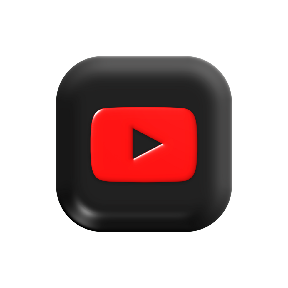 youtube icon with red and black color png