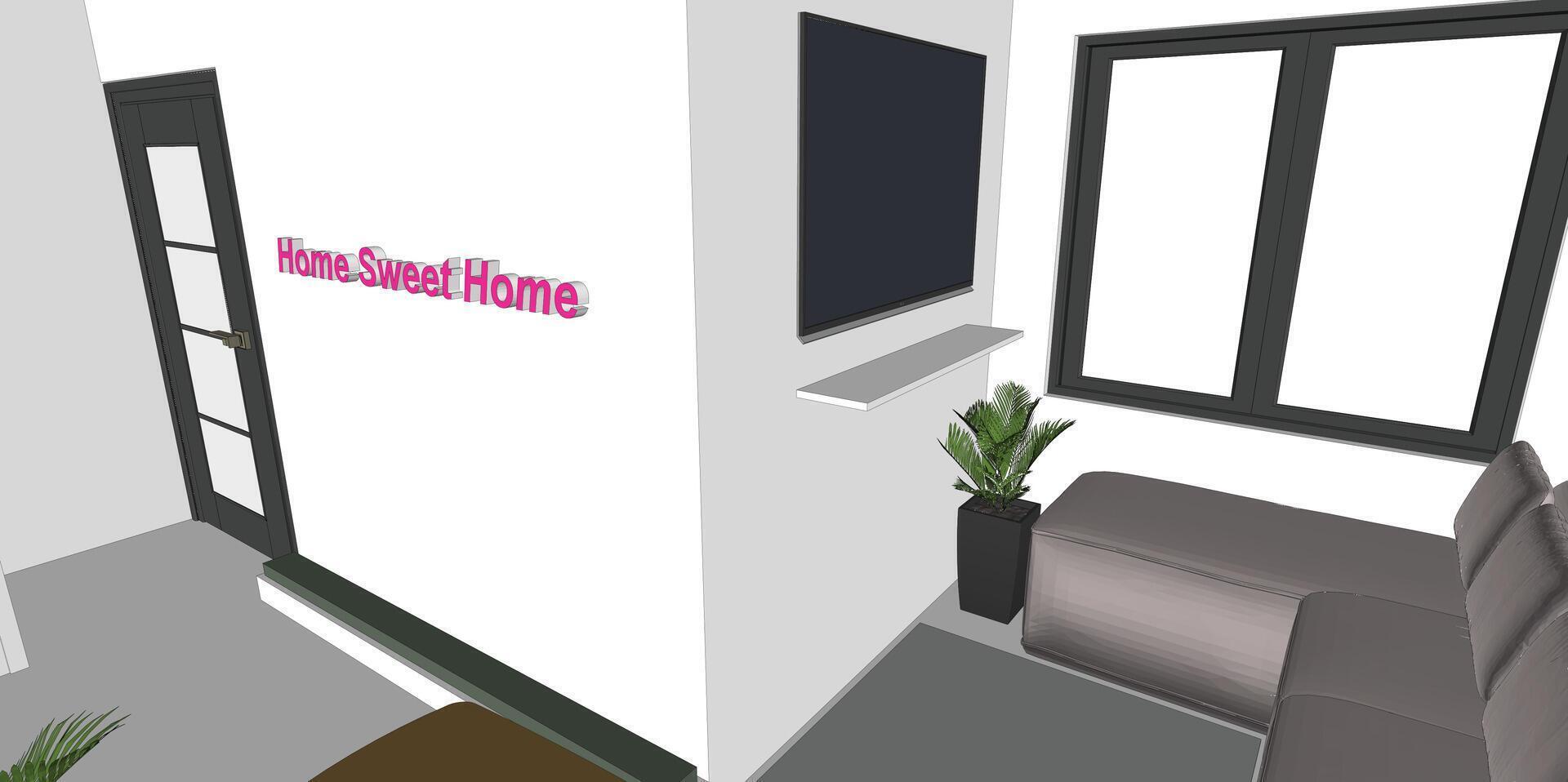 hand made sketch home vector