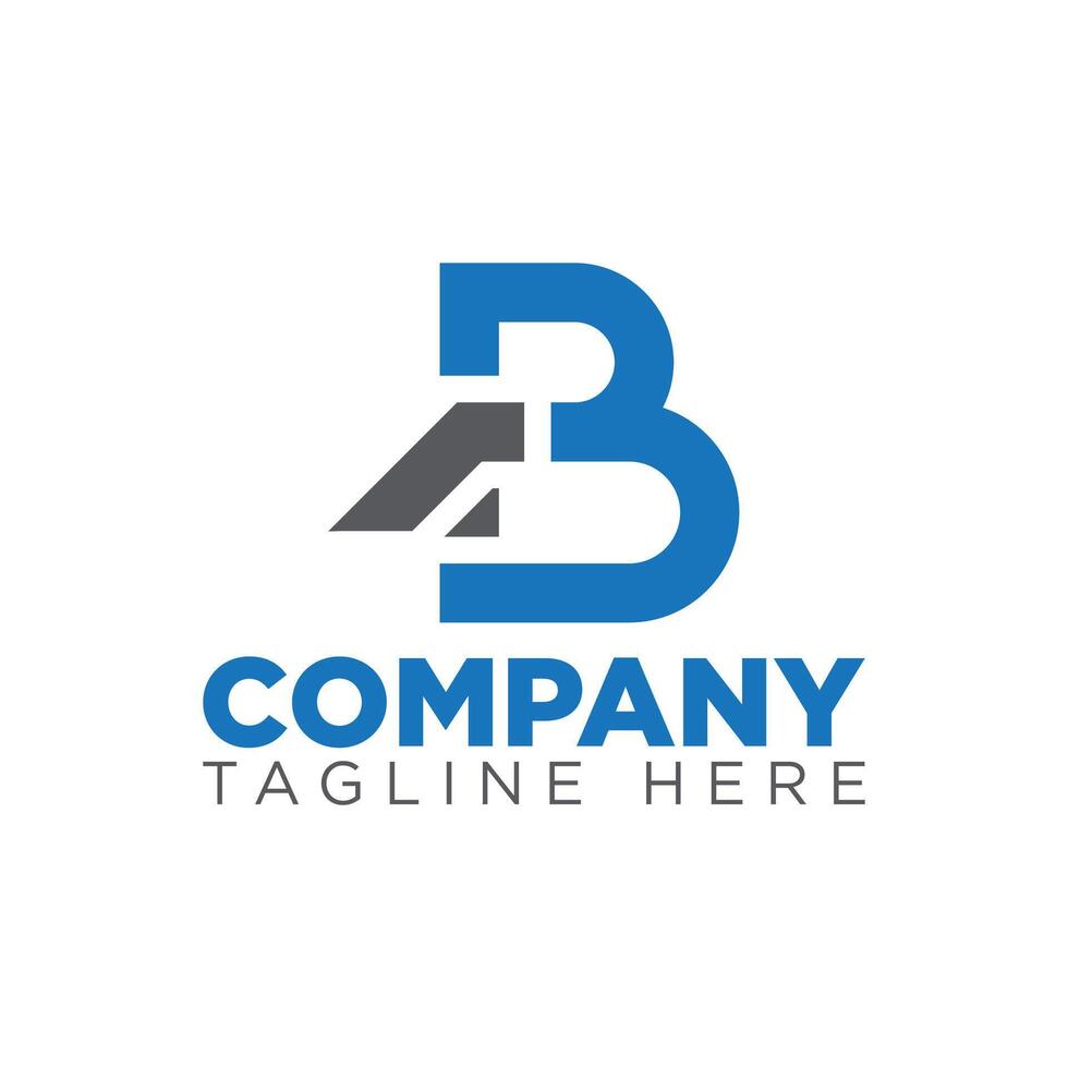 B letter modern real estate home vector logo icon template design