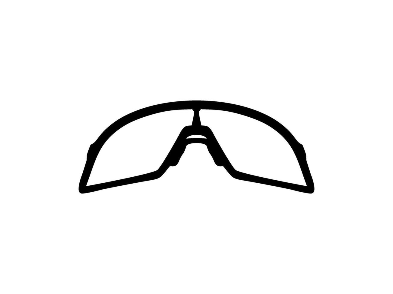 Eye Glasses Silhouette, Pictogram, Front View, Flat Style, can use for Logo Gram, Apps, Art Illustration, Template for Avatar Profile Image, Website, or Graphic Design Element. Vector Illustration