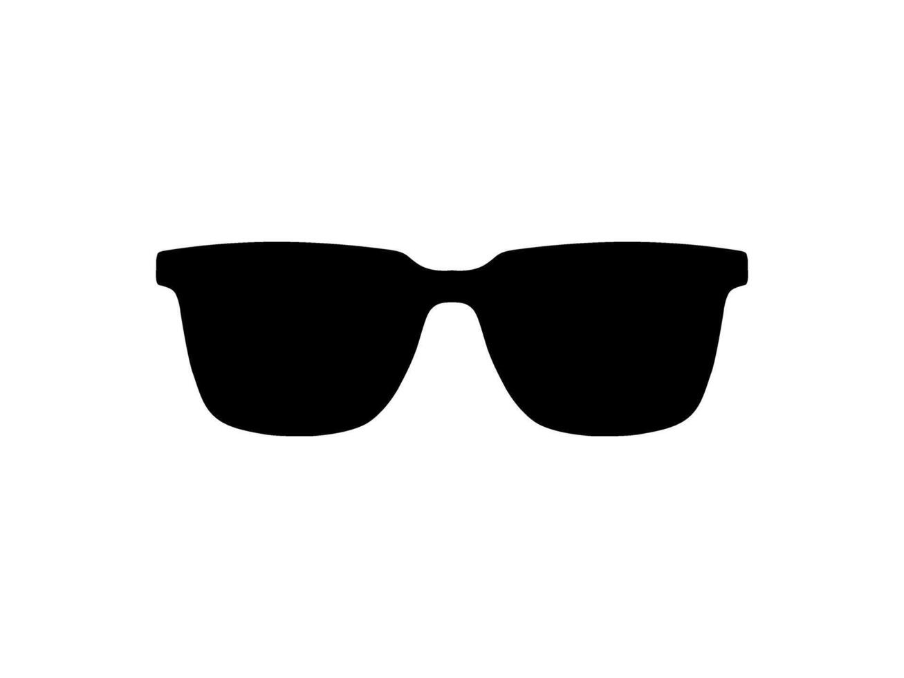 Sun Eye Glasses Silhouette, Pictogram, Front View, Flat Style, can use for Logo Gram, Apps, Art Illustration, Template for Avatar Profile Image, Website, or Graphic Design Element. Vector Illustration