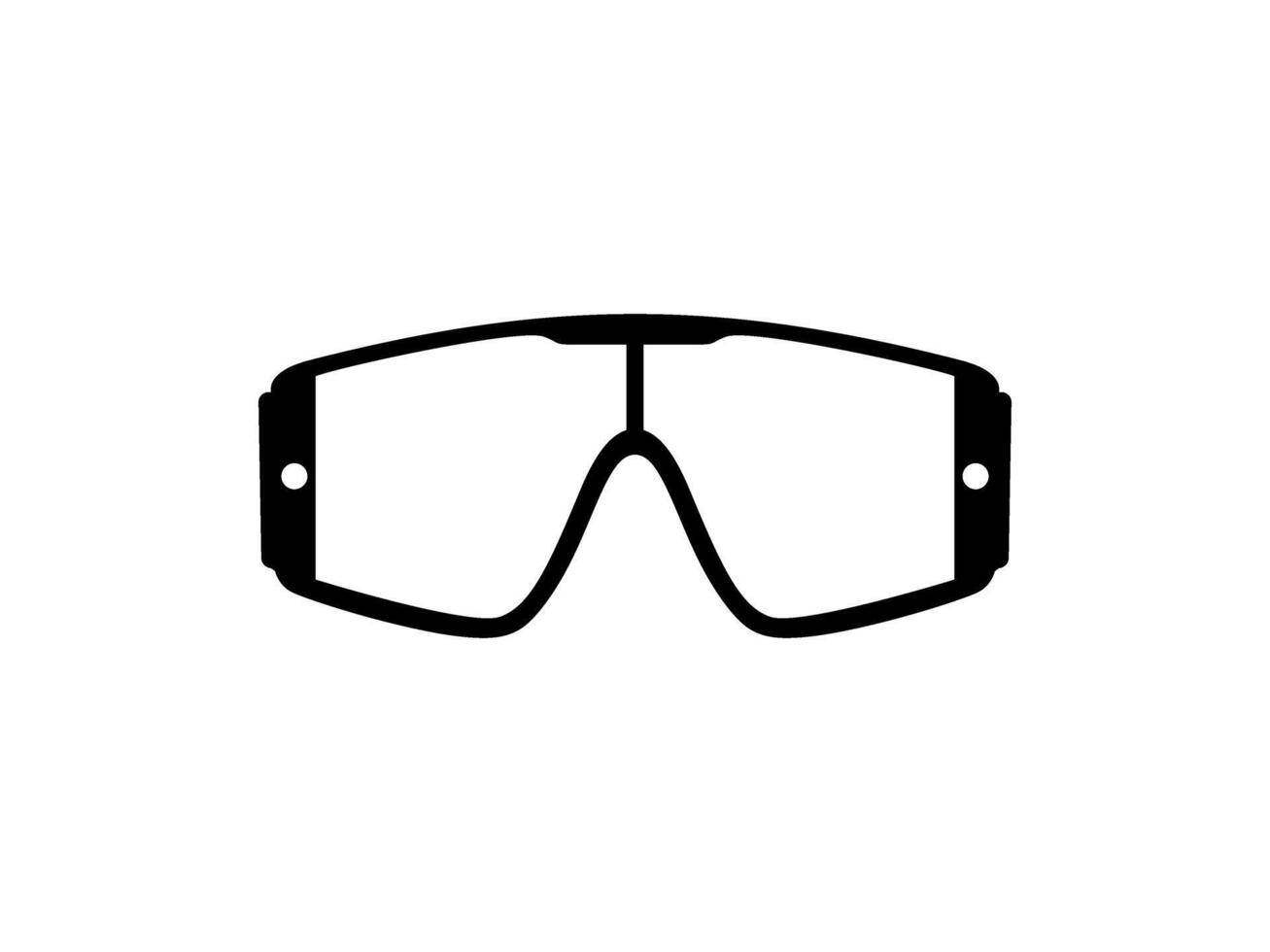 Eye Glasses Silhouette, Pictogram, Front View, Flat Style, can use for Logo Gram, Apps, Art Illustration, Template for Avatar Profile Image, Website, or Graphic Design Element. Vector Illustration