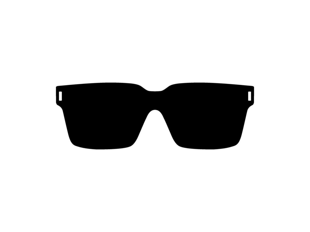 Sun Eye Glasses Silhouette, Pictogram, Front View, Flat Style, can use for Logo Gram, Apps, Art Illustration, Template for Avatar Profile Image, Website, or Graphic Design Element. Vector Illustration