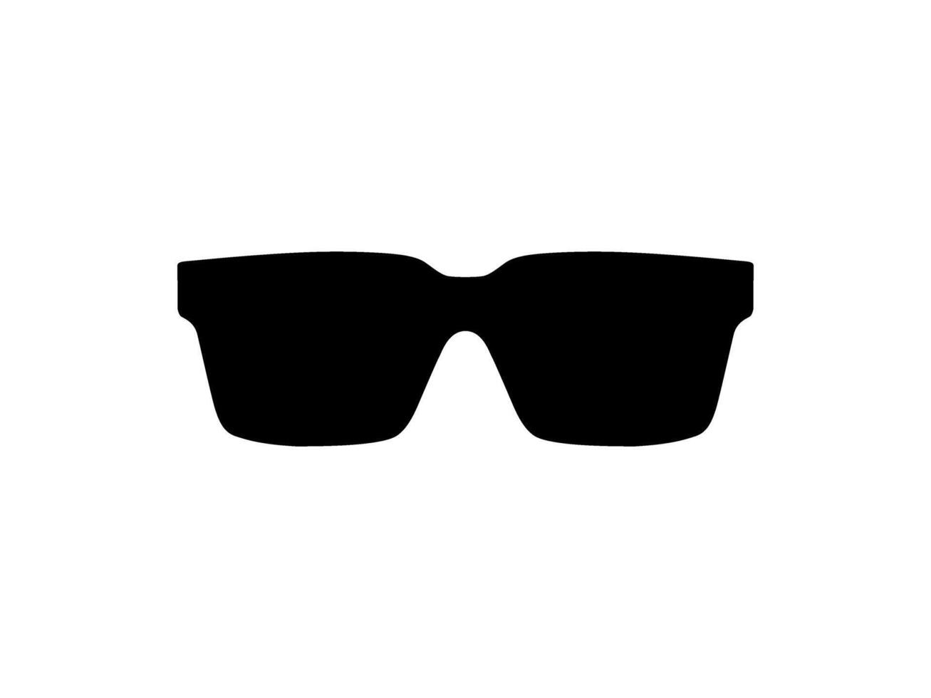 Sun Eye Glasses Silhouette, Pictogram, Front View, Flat Style, can use for Logo Gram, Apps, Art Illustration, Template for Avatar Profile Image, Website, or Graphic Design Element. Vector Illustration