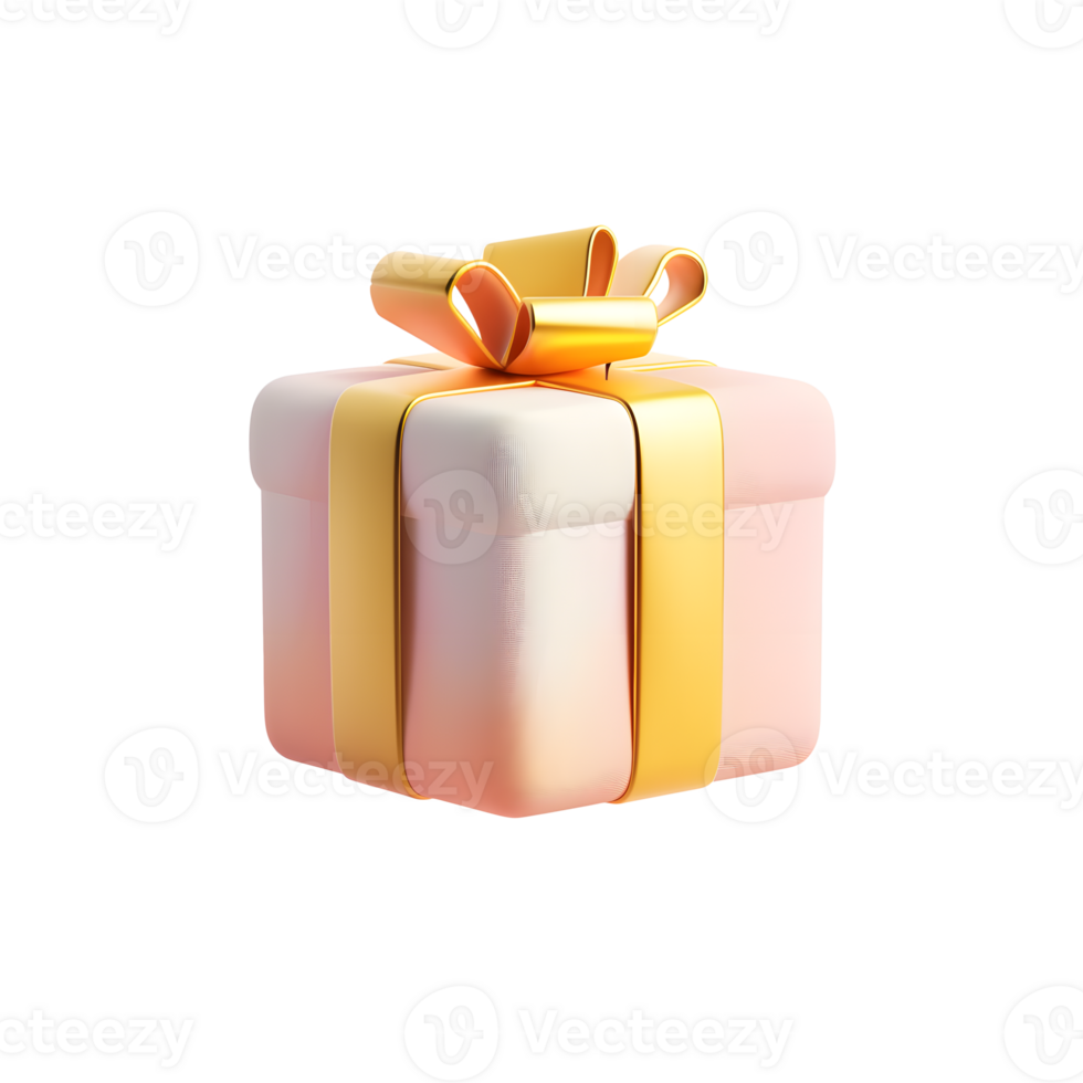 AI generated Gift box isolated on transparent background png