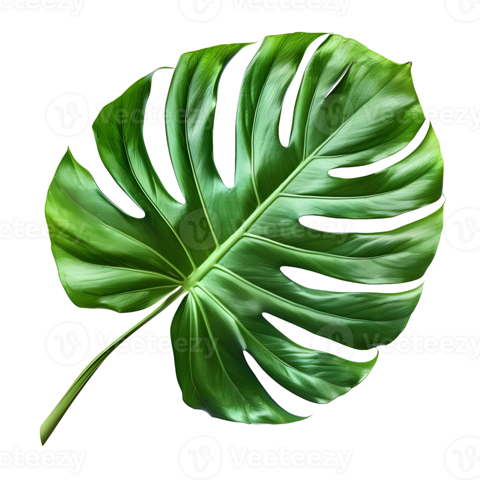 ai généré monstera feuille isolé sur transparent Contexte png