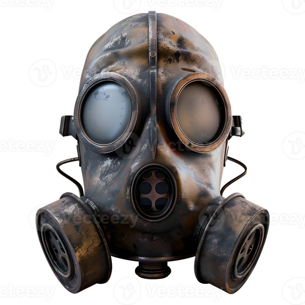 AI generated Gas Mask on Transparent background - Ai Generated png