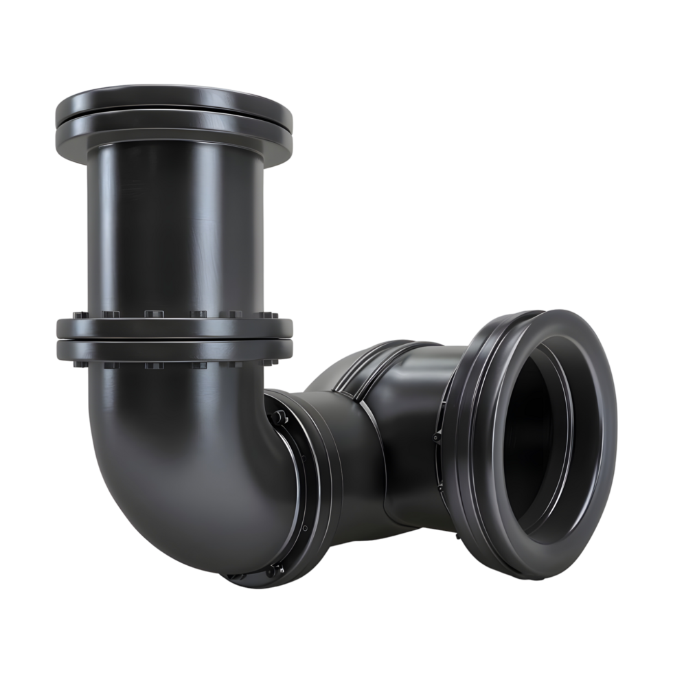 AI generated 3D Rendering of a Big Plastic Pipe on Transparent Background - Ai Generated png