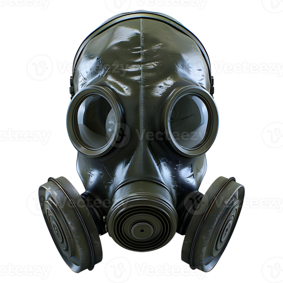 AI generated Gas Mask on Transparent background - Ai Generated png
