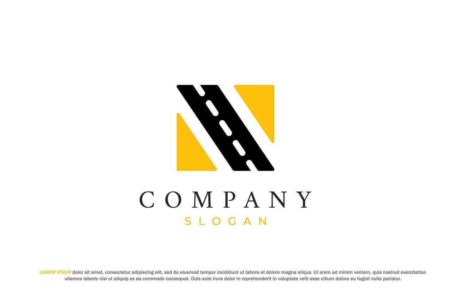 logo road line way modern vector