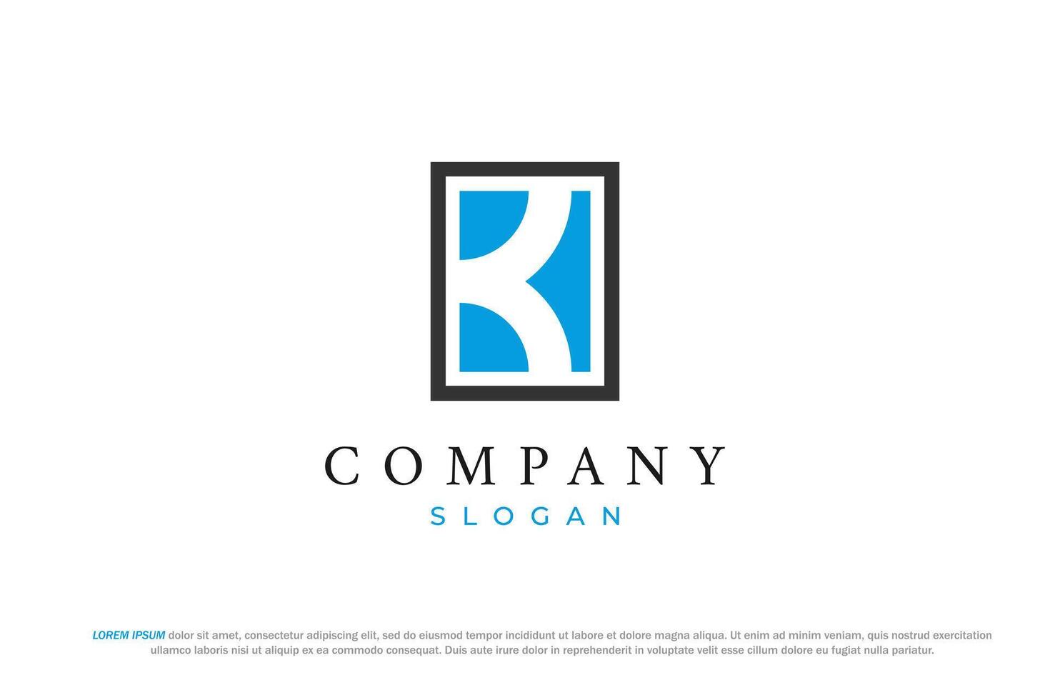 logo letter k business modern vector