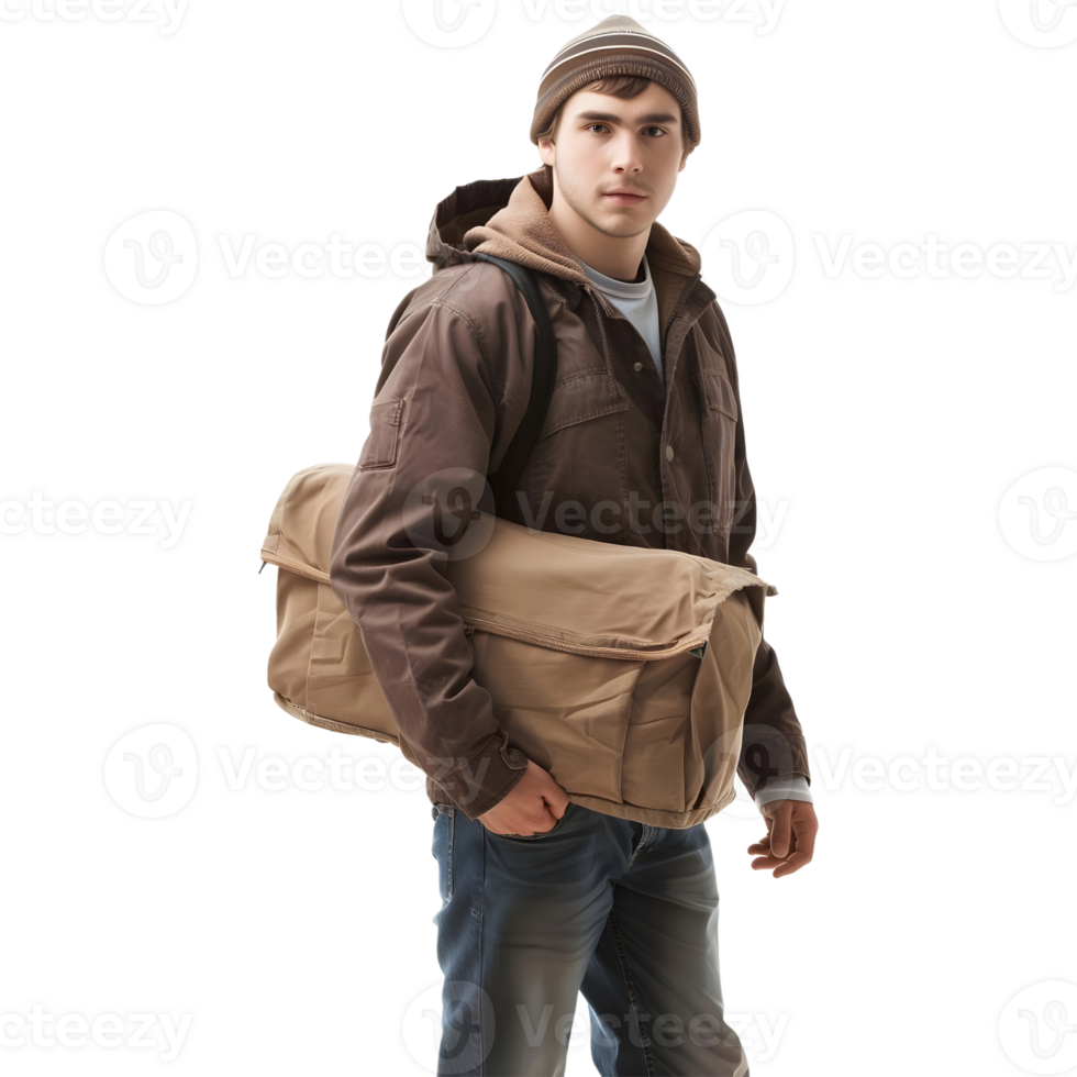 AI generated Delivery Boy or Man on Transparent background - Ai Generated png