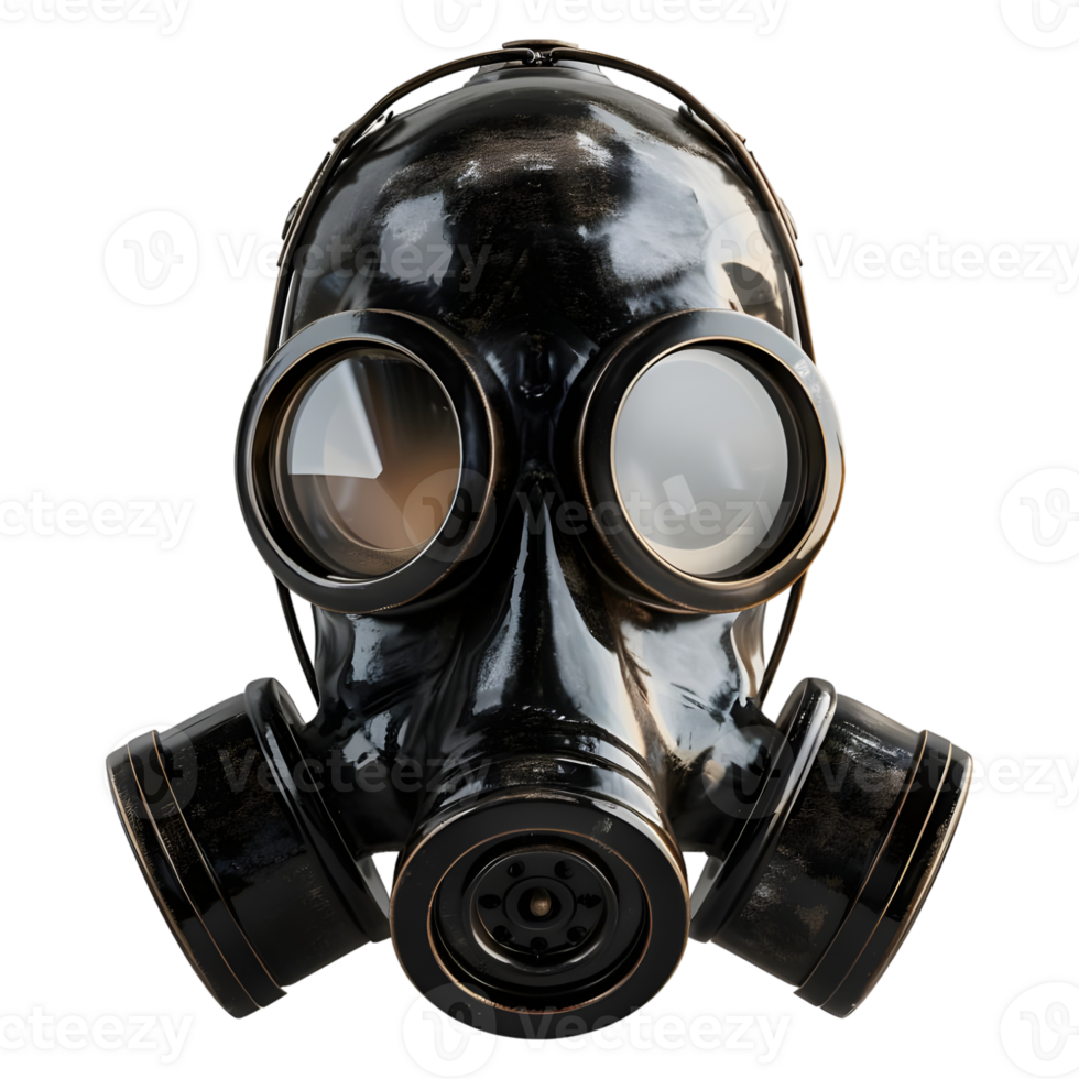 AI generated Gas Mask on Transparent background - Ai Generated png