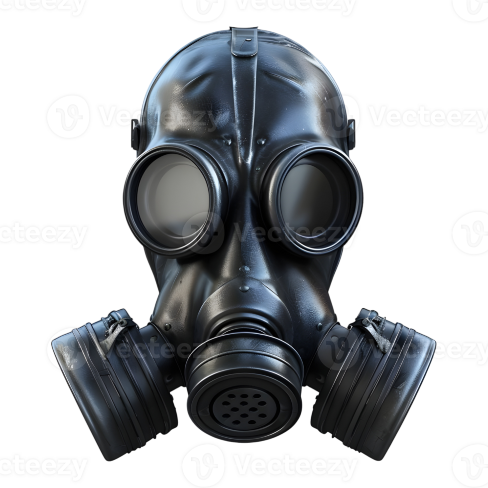 AI generated Gas Mask on Transparent background - Ai Generated png