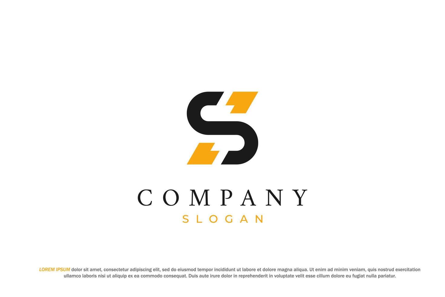 letter s power modern logo vector