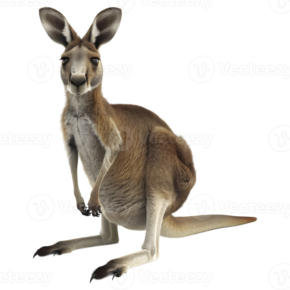 AI generated Australian Kangaroo on Transparent background - Ai Generated png