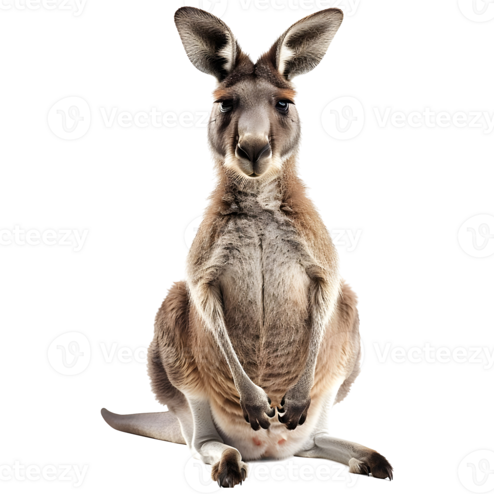 AI generated Australian Kangaroo on Transparent background - Ai Generated png