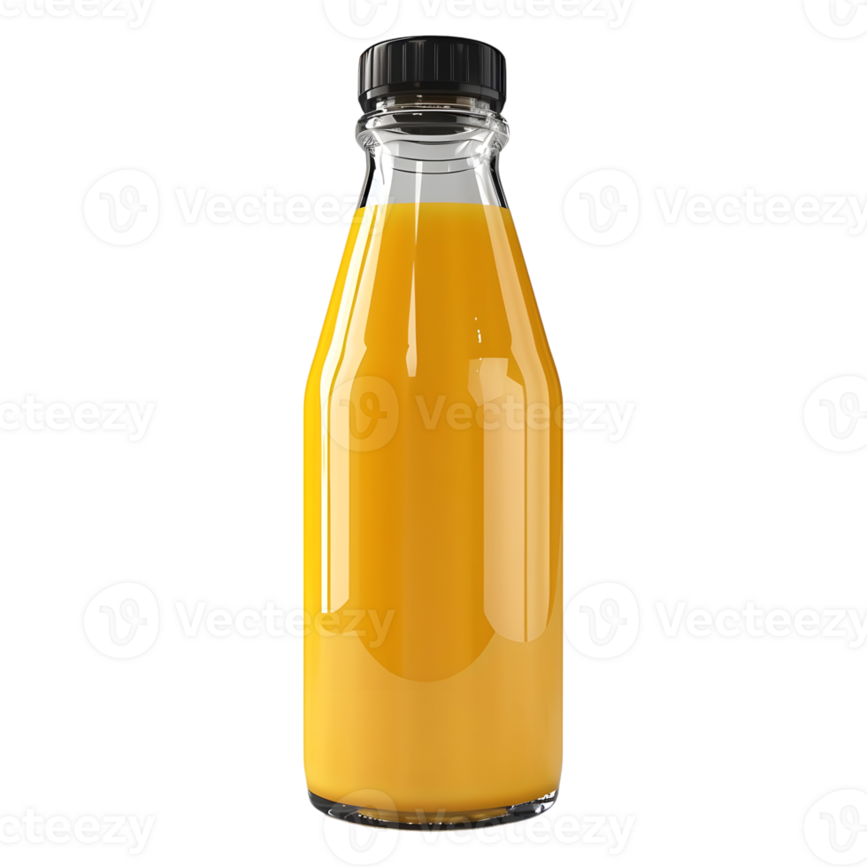 AI generated Juice in a Glass Bottle on Transparent background - Ai Generated png