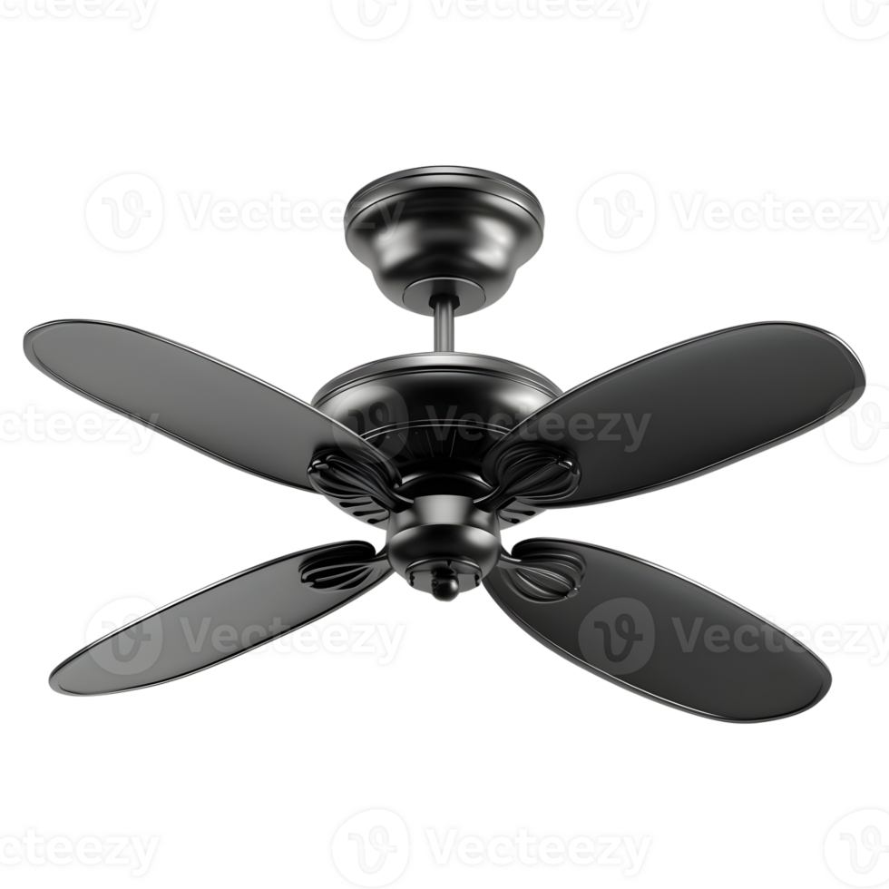 AI generated Ceiling Fan on Transparent background - Ai Generated png