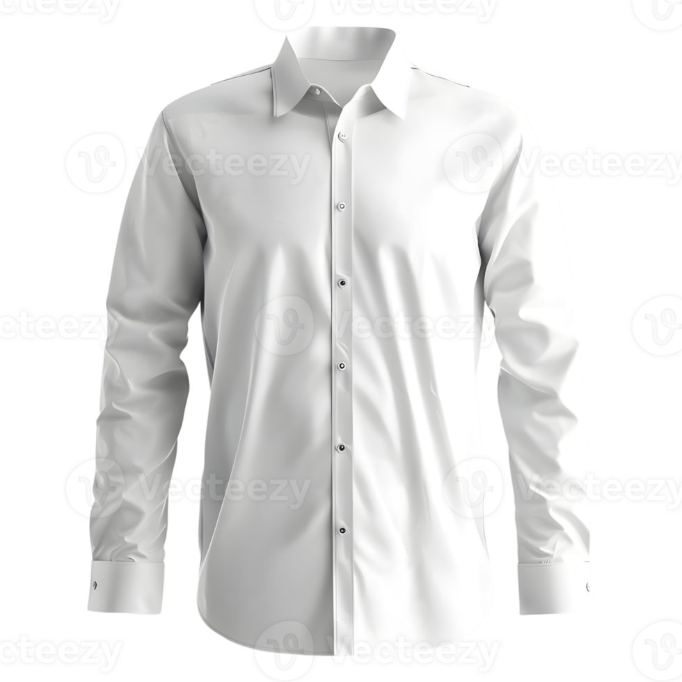 AI generated 3D Rendering of a Full Sleeves Shirt on Transparent Background - Ai Generated png