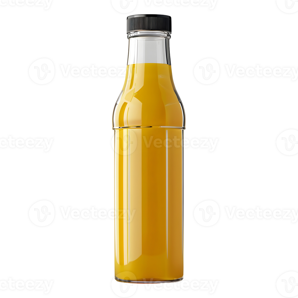 AI generated Juice in a Glass Bottle on Transparent background - Ai Generated png