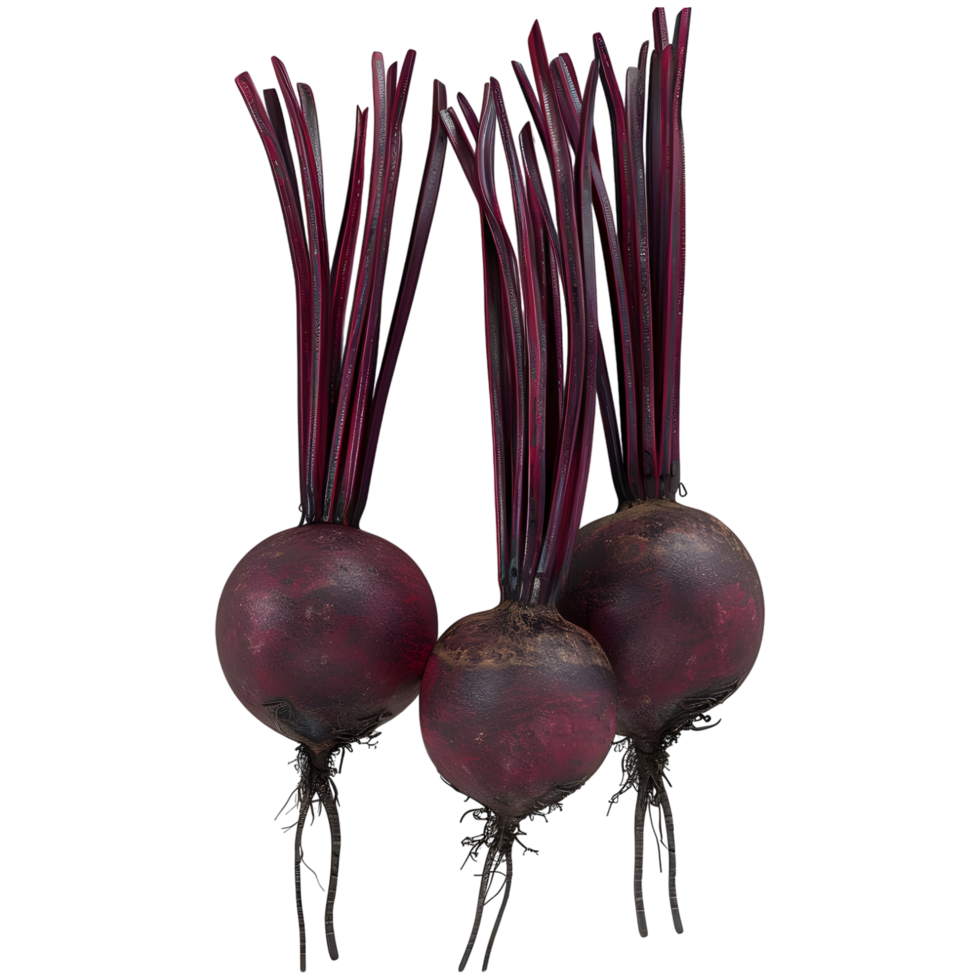 AI generated 3D Rendering of a Beetroot on Transparent Background - Ai Generated png