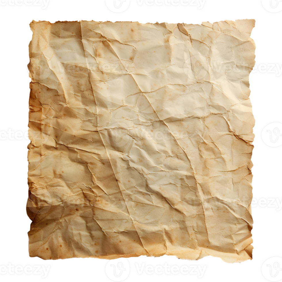 AI generated Rough Paper Texture on Transparent background - Ai Generated png