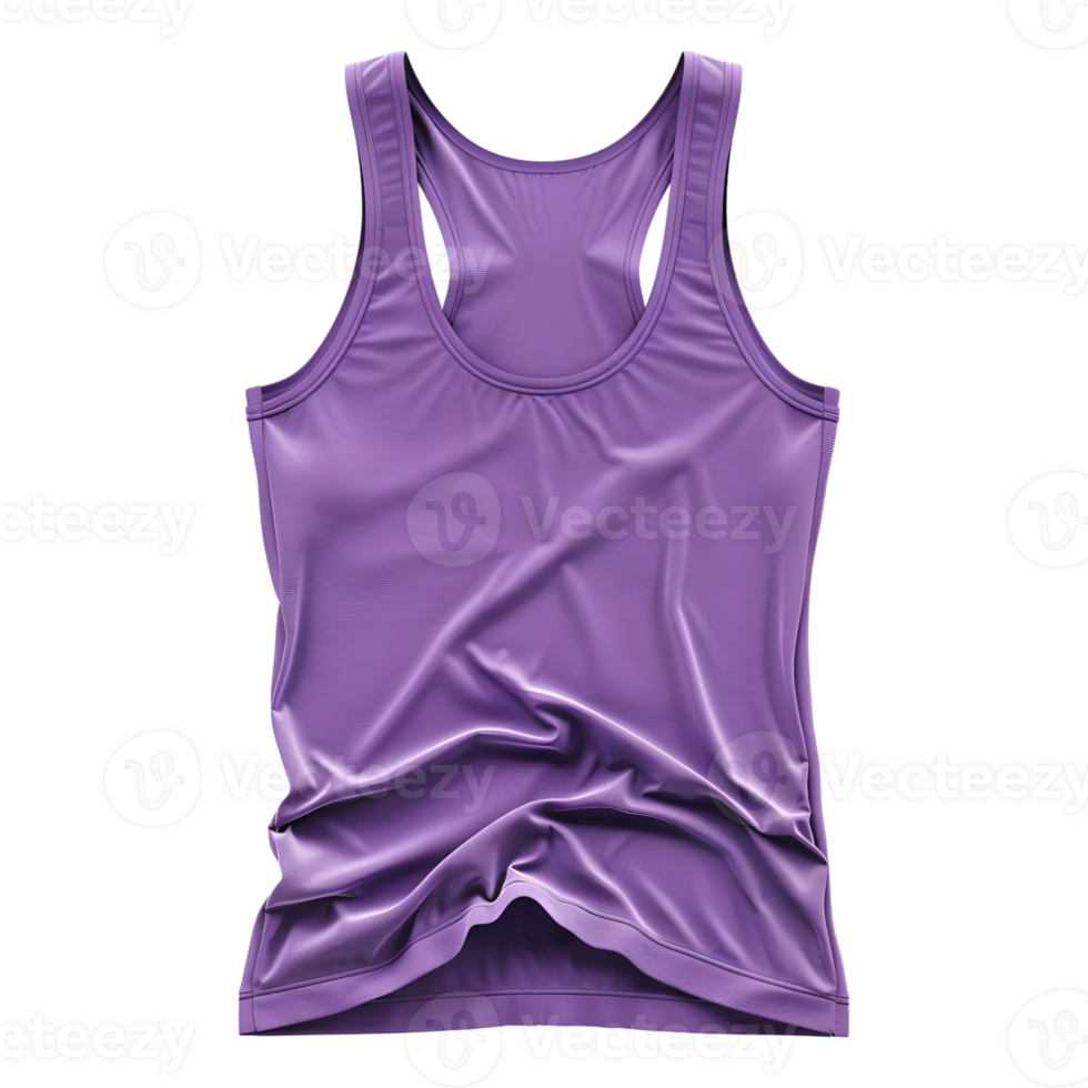 AI generated 3D Rendering of a Ladies Fitness Tank Top on Transparent Background - Ai Generated png